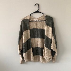 Green and Tan Cardigan